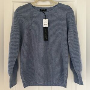 Saks Fifth Avenue Denim Heater Knit Cashmere Sweater
